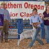 Southern Oregon Junior Classic: Reserve Grand Champion to Megan Albers and her Straight Shooter wether placed by Jordan Dooley.