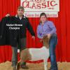 Red Wave Classic: Market Champion to Colleen McCarty and her Krome wether, bred by Del Sol Goats.  Judge Al Schminke